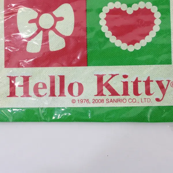 Hello Kitty Sanrio Green Holiday Reusable Tote Bag 2008 New in Package