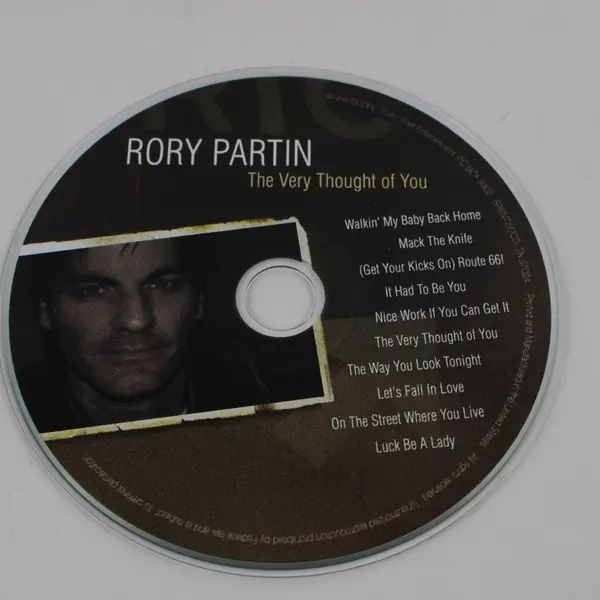Rory Partin The Very Thought of You CD 2006 Roryn Parti Entertainment