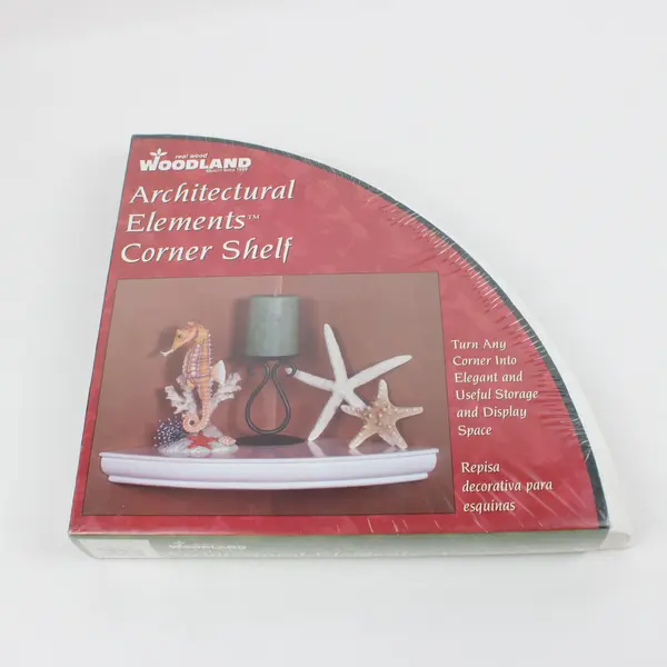 Woodland Architectural Elements Corner Shelves Set of 2 White