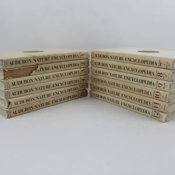 The Audubon Nature Encyclopedia Complete 12-Volume Set 1965 & 1971 Acceptable