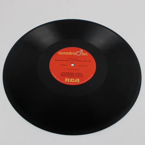 RCA Quadradisc Rachmaninoff Piano Concerto No 2 Rubinstein Ormandy 12" Vinyl