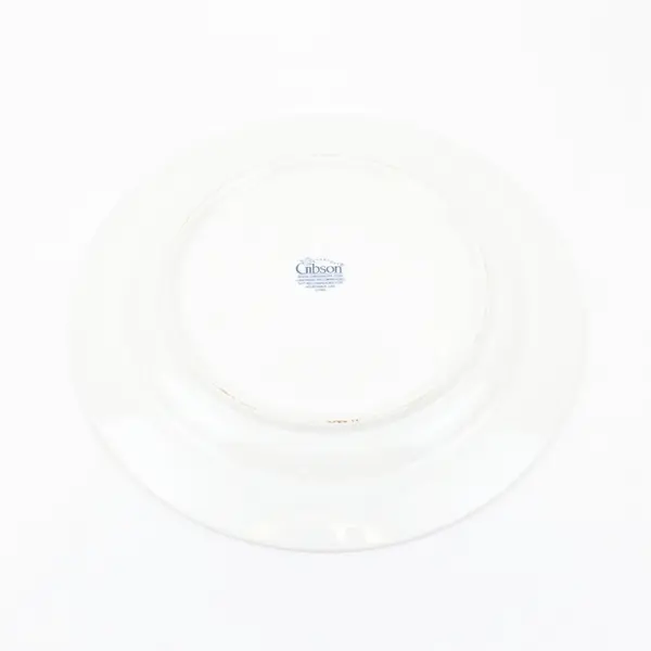 Gibson Christmas Trees Holly Garland Ceramic Holiday Dinner Plate 11.75"