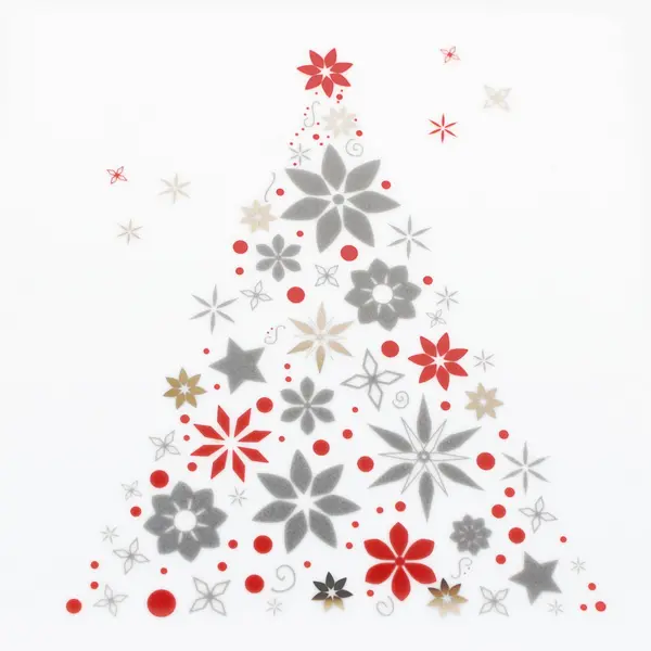 Food Network Linzer Christmas Tree Square Tray Plate 10.25 Inch
