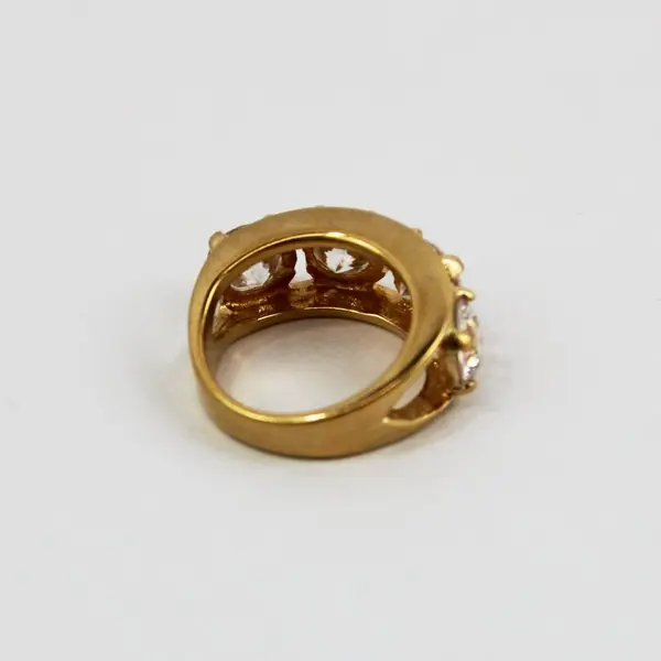 Lind 14K HGE Gold And Zirconia Women's Cocktail Ring Size 4.75