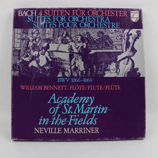 Bach 4 Suites for Orchestra LP BWV 1066-1069 Academy St Martin Marriner