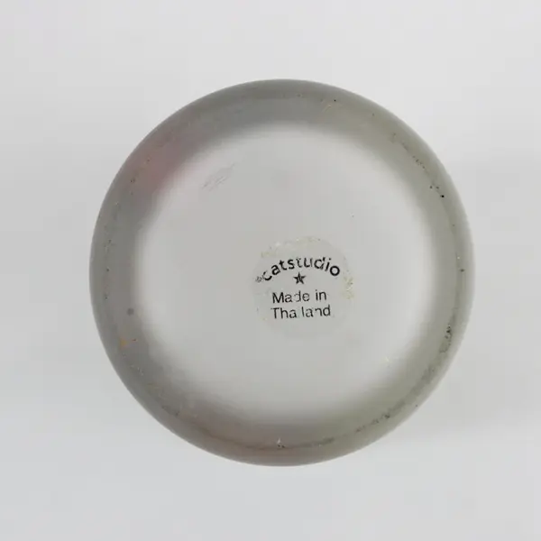 2004 Catstudio Pennsylvania Souvenir Frosted Glass 6"