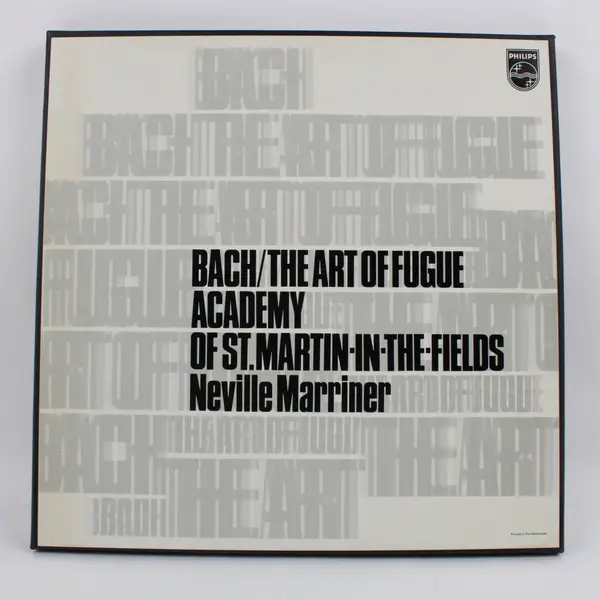 Bach Art of Fugue Philips 6599 810 Multi-Record LP Academy St Martin Marriner