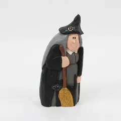 Vintage Eddie Walker Midwest of Cannon Falls Hand-Carved Wood Witch Figurine