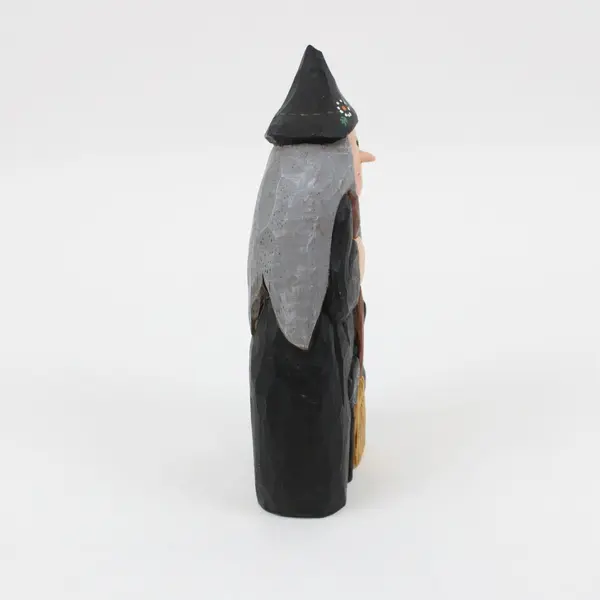 Vintage Eddie Walker Midwest of Cannon Falls Hand-Carved Wood Witch Figurine