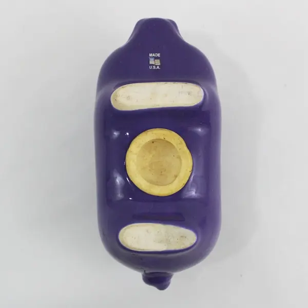 Linfield College Wildcats Purple Ceramic Piggy Bank
