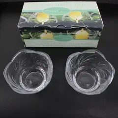 Luminessence Clear Glass Votive Tealight Candle Holders Set of 2