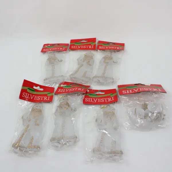 Lot of 7 Silvestri Holiday Ornaments Christmas Collectible Decor
