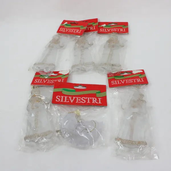 Lot of 6 Silvestri Holiday Ornaments Pre-Owned