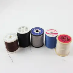 Lot of 5 Mixed Sewing Thread Spools Kmart American Thread Co Quilting