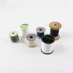 Lot of 6 Assorted Sewing Thread Spools Unbranded & MOLNYCKE Marked