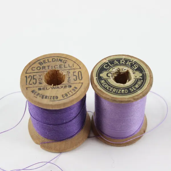 Lot of 5 Clark's Coats & Clark Belding Corticelli Sewing Thread Purple Black