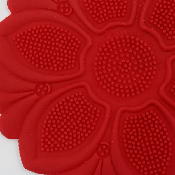 2015 Talisman Designs Red Silicone Nonslip Grip Silicone Hot Pad  Trivet