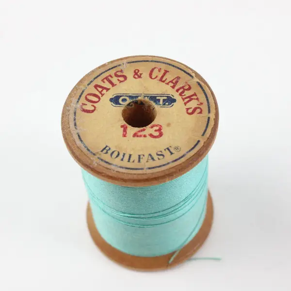 Lot of 6 Assorted Sewing Thread Spools Includes Coats & Clark Multicolor