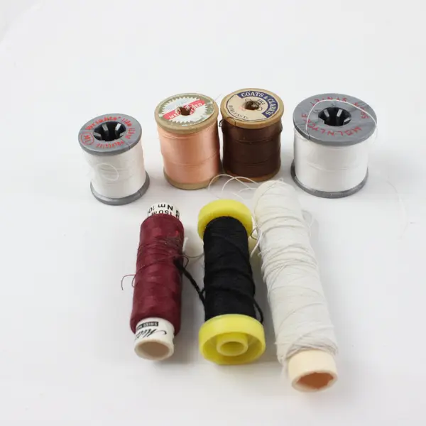 Lot of 7 Sewing Thread Spools Craft Supplies Pre-Owned