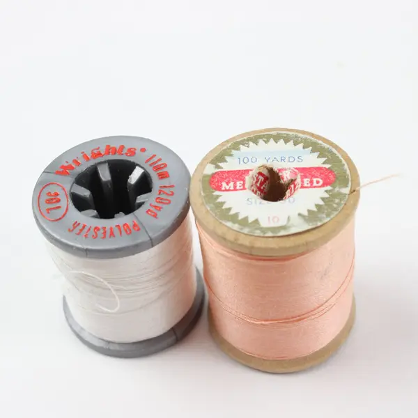 Lot of 7 Sewing Thread Spools Craft Supplies Pre-Owned