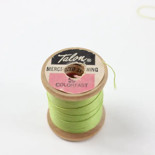 Lot of 4 Talon & American Thread Co Sewing Thread Neon Yellow Green Sparkly Gold