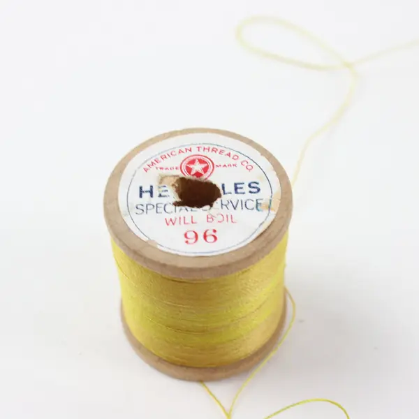 Lot of 4 Talon & American Thread Co Sewing Thread Neon Yellow Green Sparkly Gold