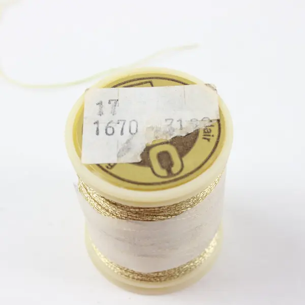 Lot of 4 Talon & American Thread Co Sewing Thread Neon Yellow Green Sparkly Gold