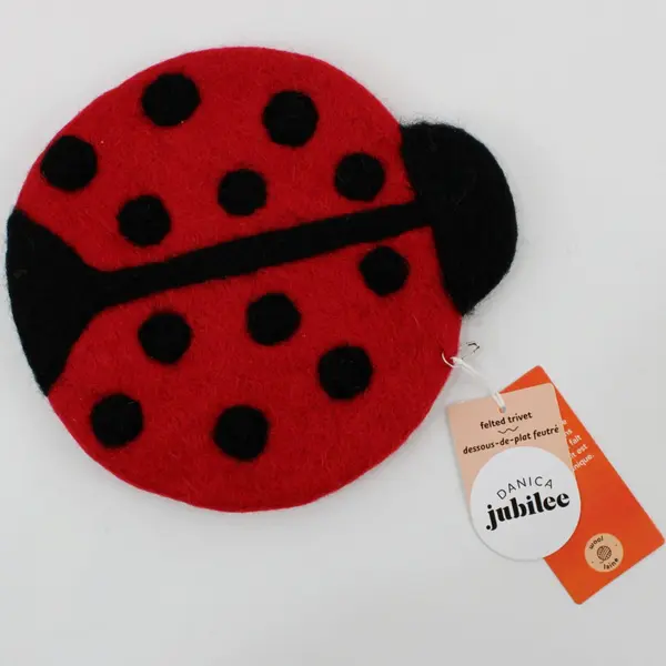 Danica By Jubilee Ladybug Wool Trivet