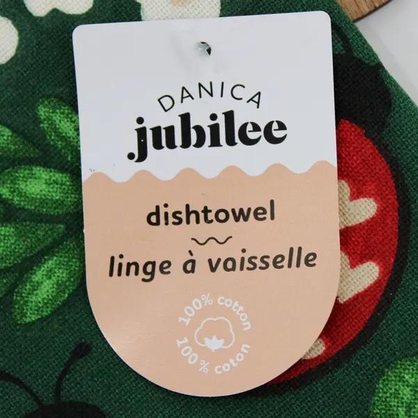 Danica by Jubilee 100% Cotton Ladybug Dish Towel 18 x 28