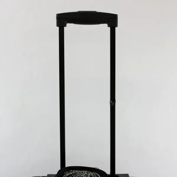 Leisure Paisley Rolling Carry-On Suitcase 24x15x9 Black White