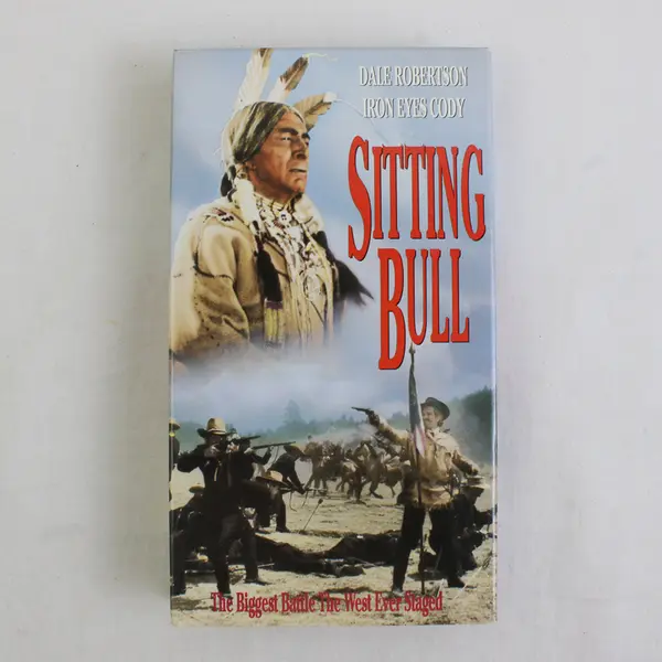 Vintage Sitting Bull 1993 VHS Movie, #8469, Dale Robertson, Iron Eyes Cody 
