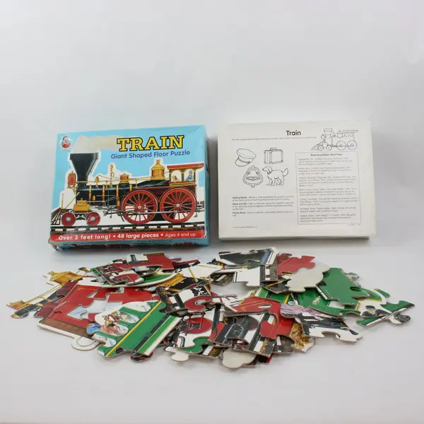 Frank Schaffer FS-56501 Train Giant Shaped Floor Jigsaw Puzzle 48 Pieces 5ft+