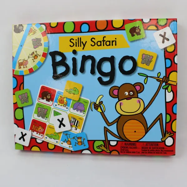 Make Believe Ideas Silly Safari Bingo Animal Children's Game Used