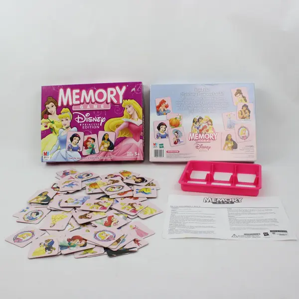 Disney Princess Edition Memory Game Milton Bradley Matching Cards Ages 3+