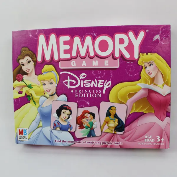 Disney Princess Edition Memory Game Milton Bradley Matching Cards Ages 3+