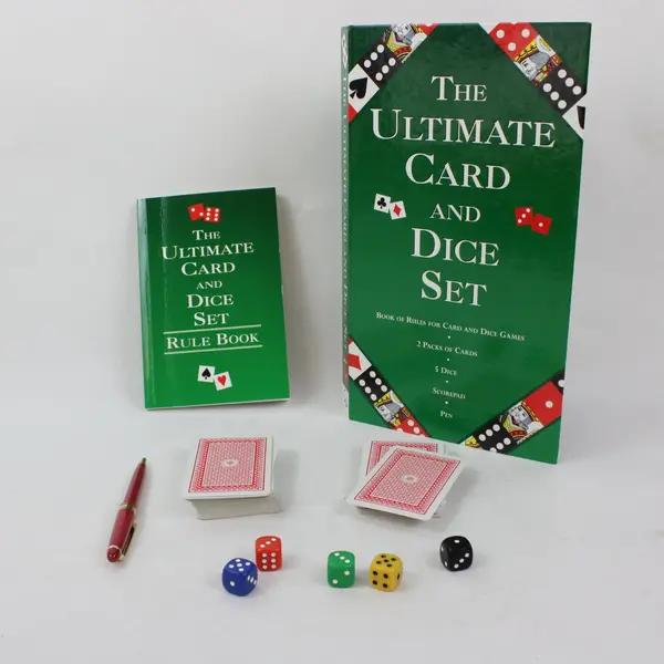 The Ultimate Card and Dice Set Rule Book Rummy Boxed Game