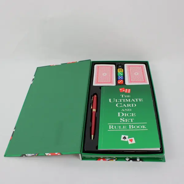 The Ultimate Card and Dice Set Rule Book Rummy Boxed Game