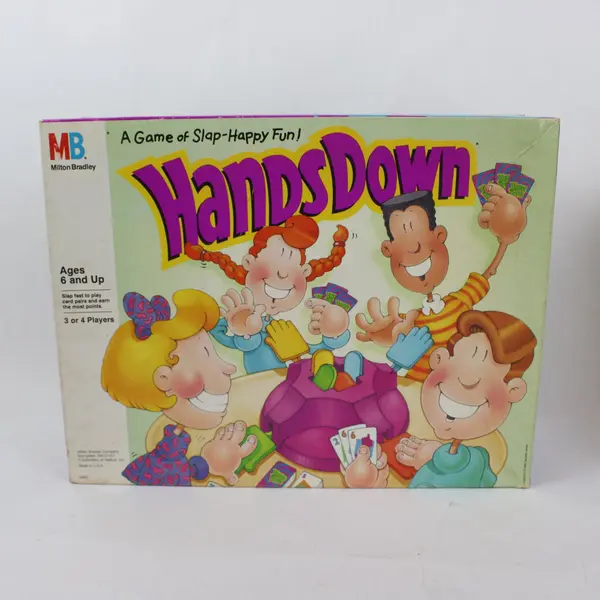 Milton Bradley Hands Down Board Game Family Card Game Ages 6+