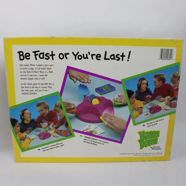 Milton Bradley Hands Down Board Game Family Card Game Ages 6+