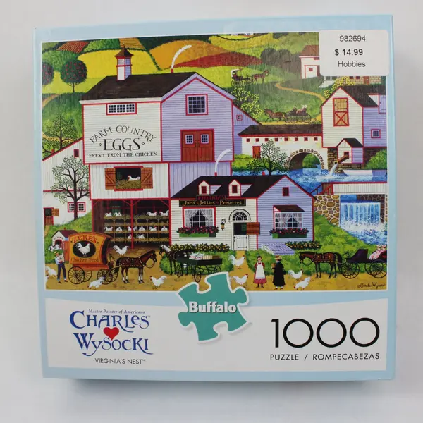 Buffalo Games Charles Wysocki Virginia's Nest 1000 Piece Jigsaw Puzzle