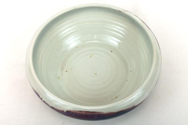 Bruning Studio Pottery Blue Purple Cream Bowl Large Seattle Pacific Northwest