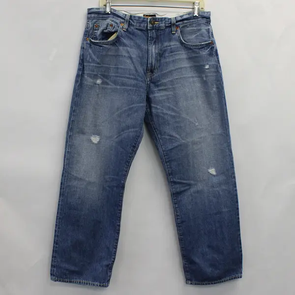 Civilianaire Women's 31x28 (34x28) Japanese Selvedge Daddy Crop Blue Jeans