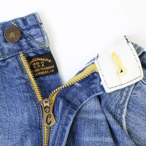 Civilianaire Women's 31x28 (34x28) Japanese Selvedge Daddy Crop Blue Jeans