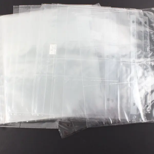 Print File Lot of 31 Trading Card Plastic Page Protectors Binder Pages