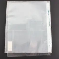 Print File 4-Pocket Archival Binder Pages Clear Plastic Lot of 20