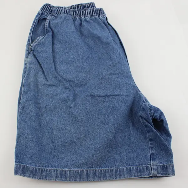 Cabin Creek Women's Denim Pull-On Shorts Medium Wash 18W