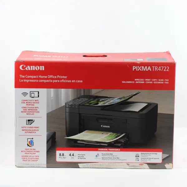 Canon PIXMA TR4722 All-in-One Inkjet Printer 5074C042 Black