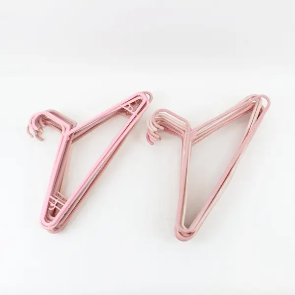 Lot of 20 Pink Plastic Clothes Hangers Closet Organizer