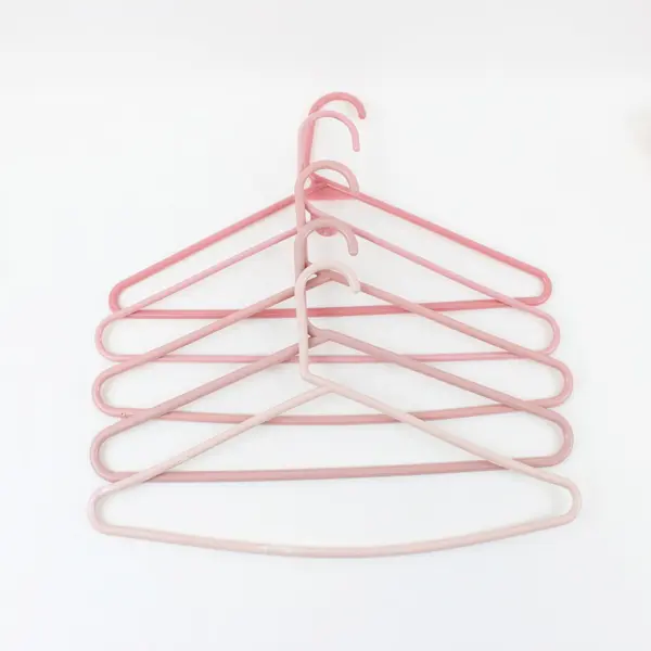 Lot of 20 Pink Plastic Clothes Hangers Closet Organizer