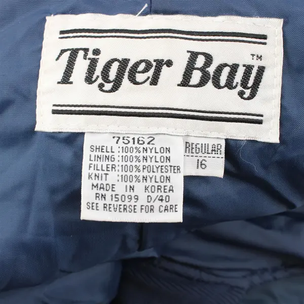 Tiger Bay Women's Blue Snow Bib Pants Size 16 Winter FLAWED